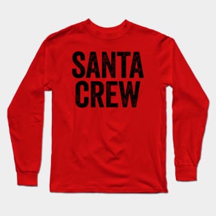 Santa Crew Black Long Sleeve T-Shirt